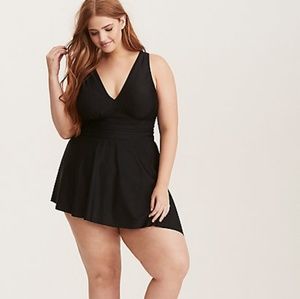 Torrid Asymmetrical one piece swim suit ...